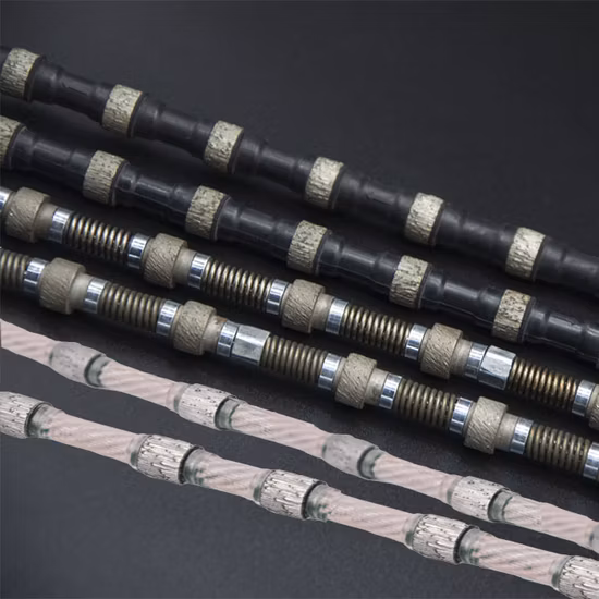 뜨거운 소결 대리석 로프 유연한 다이아몬드 톱 판매 채석 와이어 Bcmc